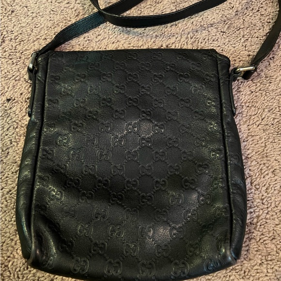 Gucci Crossbody bag. Genuine leather. Dark brown - Picture 4 of 5